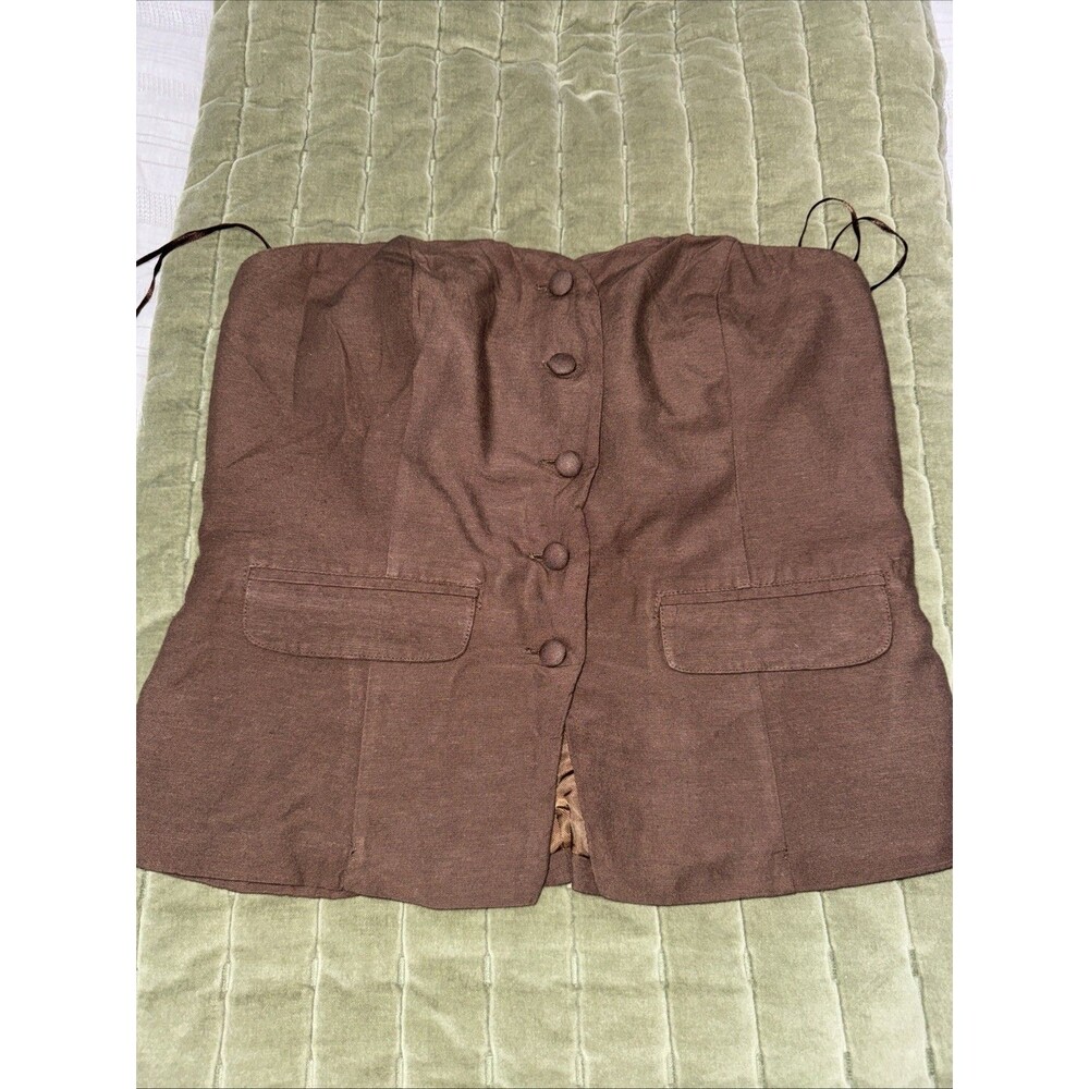 brown bandeau waistcoat